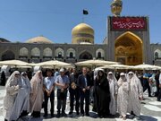 Uzbek professors meet director of non-Iranian pilgrims’ affairs at Imam Reza Shrine