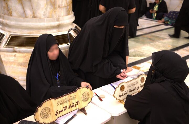 تقرير مصور/ العتبة العلوية تطلق التبليغ الديني النسوي الخاص بالزائرات في موسم الأربعين