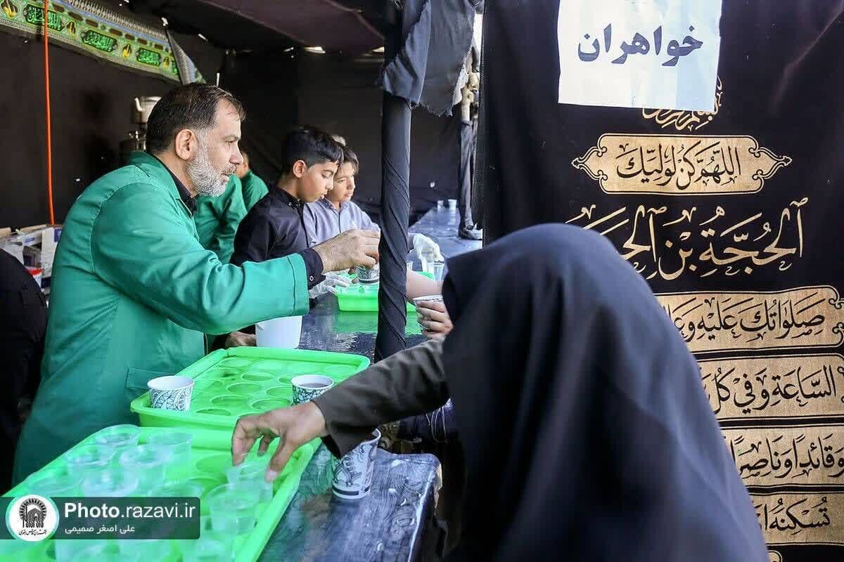 Launching of service Mawkibs of Razavi Shrine on eve of Arbaeen