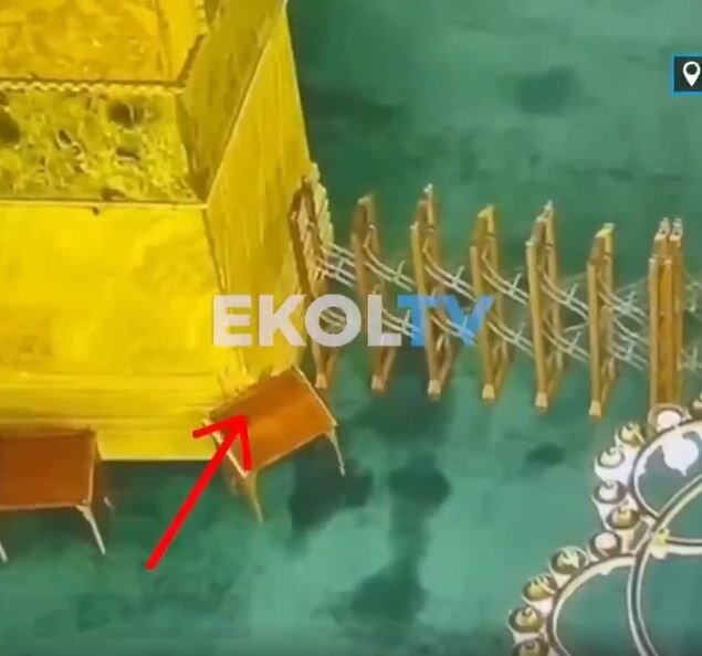 Video: Sabotage Incident at Hagia Sophia Mosque of Turkey