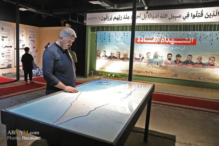 استقبال علما و جوانان فلسطینی از نماینده مقام معظم رهبری در موکب «نداء الاقصی»