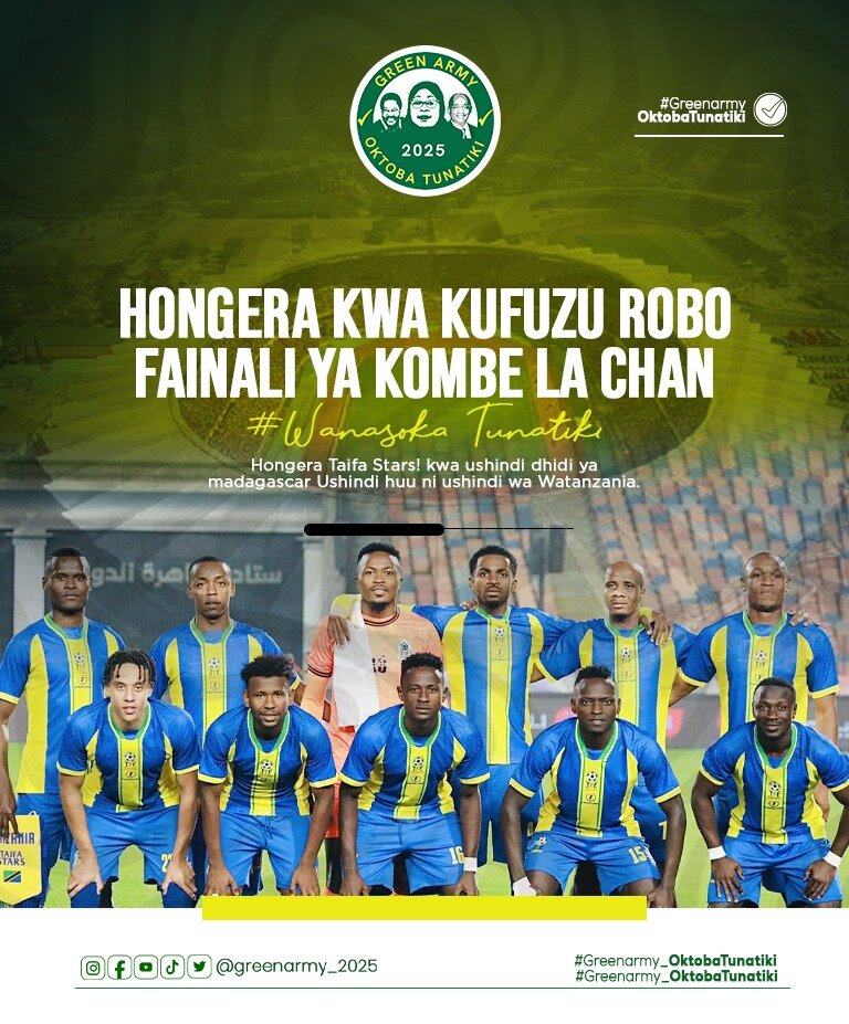 Taifa Stars Yaandika Historia, Yaingia Robo Fainali CHAN 2024 Baada ya Kuifunga Madagascar 2–1