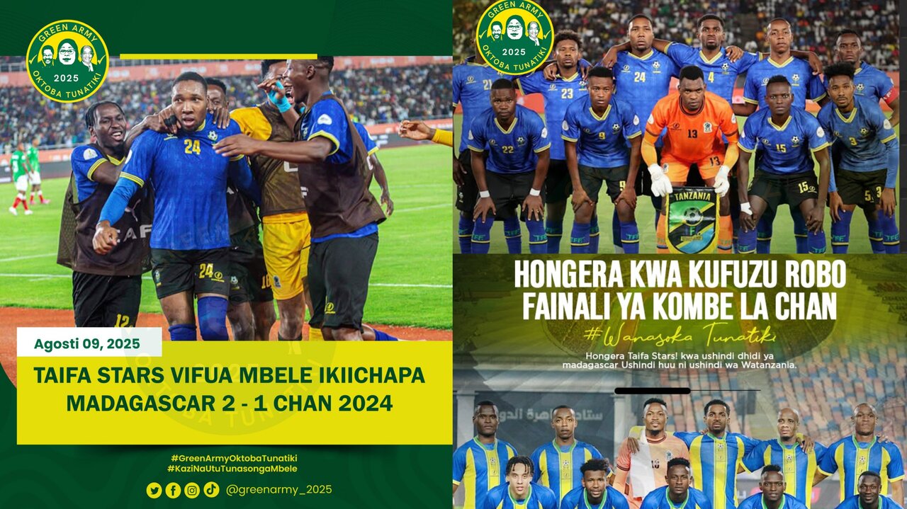 Taifa Stars Yaandika Historia, Yaingia Robo Fainali CHAN 2024 Baada ya Kuifunga Madagascar 2–1