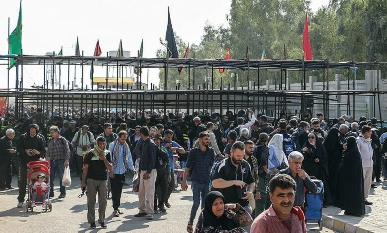 عبور أكثر من 2.7 مليون زائر إيراني الحدود السبعة مع العراق