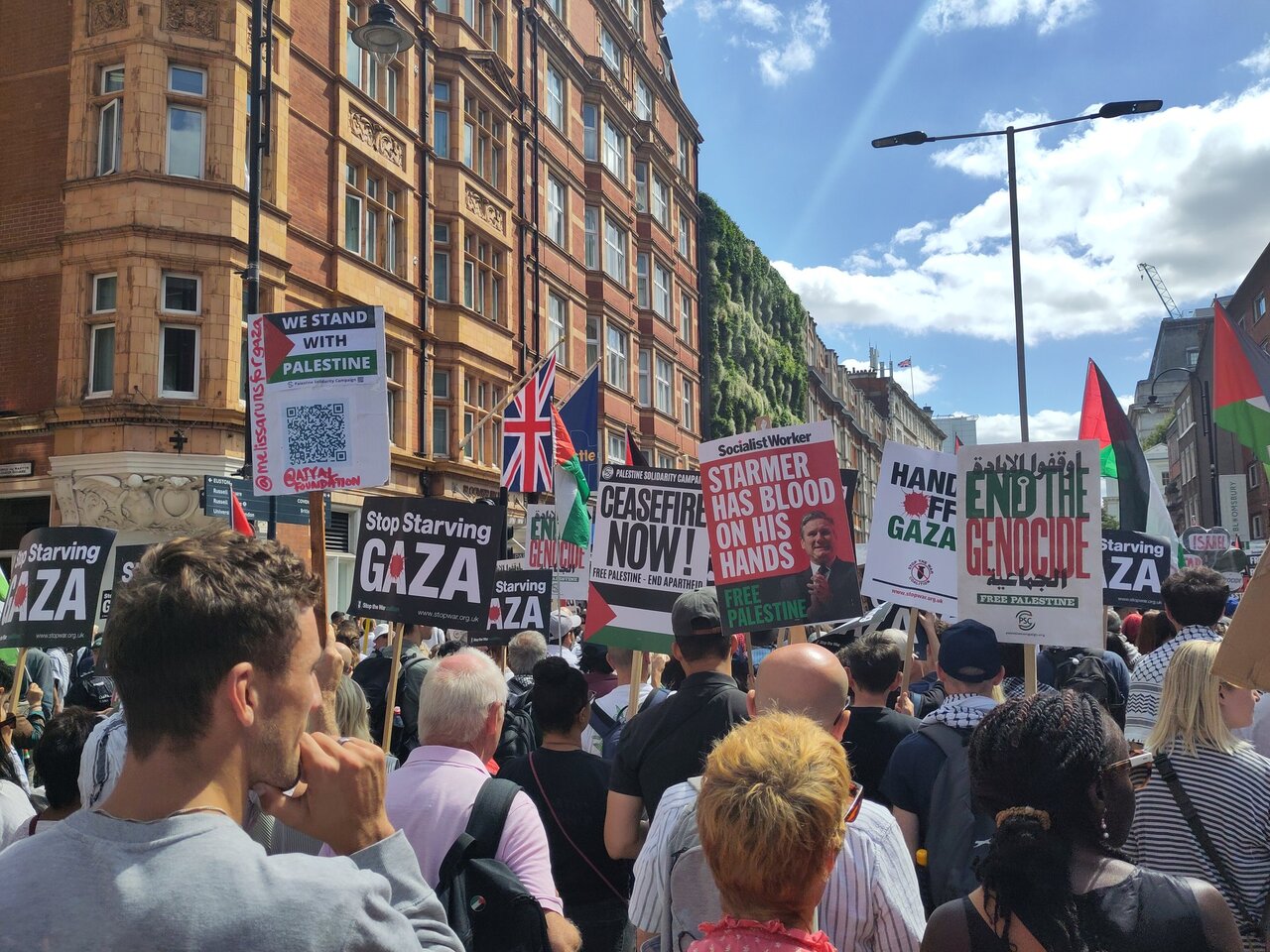 Over 250,000 demonstrators rally across Britain in historic protest against Gaza genocide