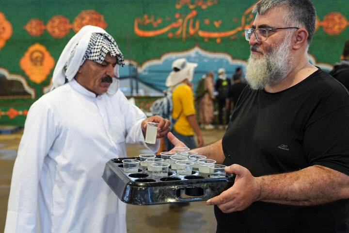 تقرير مصور/ موکب العتبة الرضویة المقدسة في منفذ مهران الحدودي