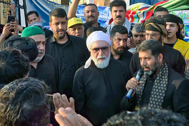 تقرير مصور/ حضور تولیت آستان قدس رضوی در مسیر پیاده‌روی اربعین حسینی