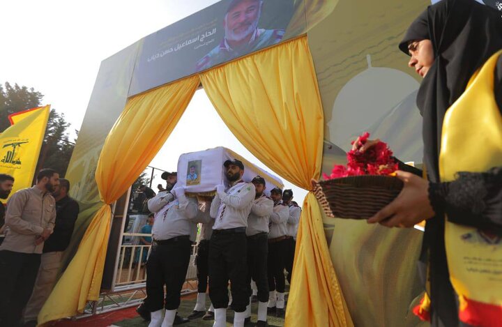 حزب الله وكشافة الإمام المهدي شيعوا الشهيد القائد الكشفي اسماعيل دياب