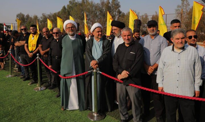 حزب الله وكشافة الإمام المهدي شيعوا الشهيد القائد الكشفي اسماعيل دياب