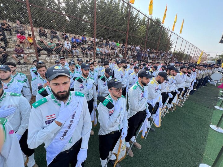 حزب الله وكشافة الإمام المهدي شيعوا الشهيد القائد الكشفي اسماعيل دياب