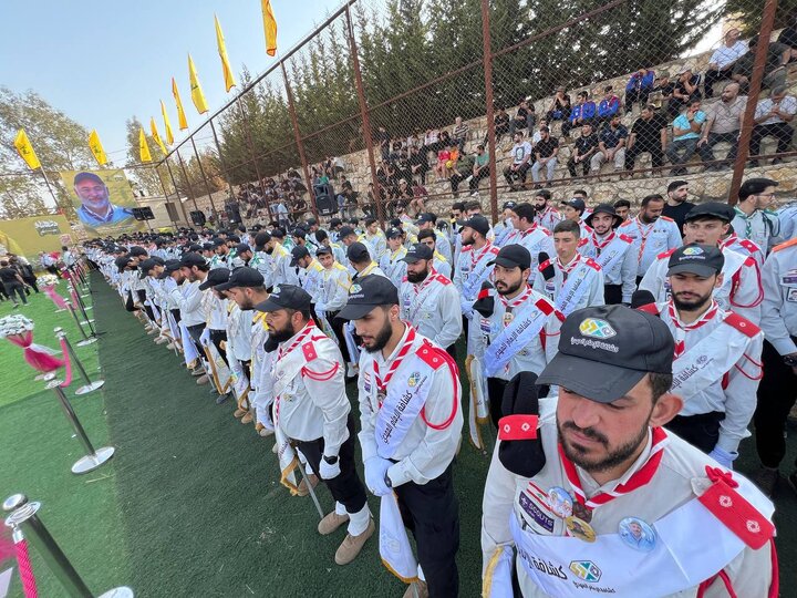 حزب الله وكشافة الإمام المهدي شيعوا الشهيد القائد الكشفي اسماعيل دياب