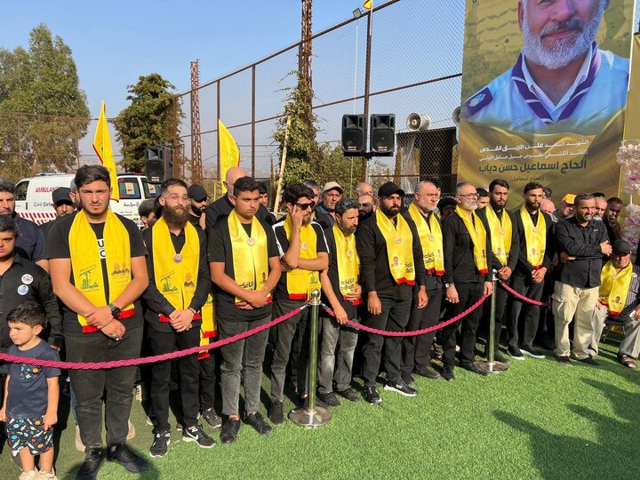 حزب الله وكشافة الإمام المهدي شيعوا الشهيد القائد الكشفي اسماعيل دياب