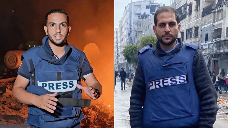 آزاد صحافت پر گولی —صہیونی جارحیت  الجزیرہ کے دو نامہ نگار شہید
