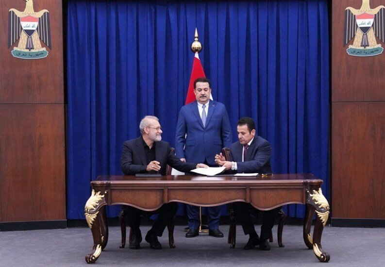 После прибытия Лариджани в Ирак, Иран и Ирак заключили соглашение по безопасности