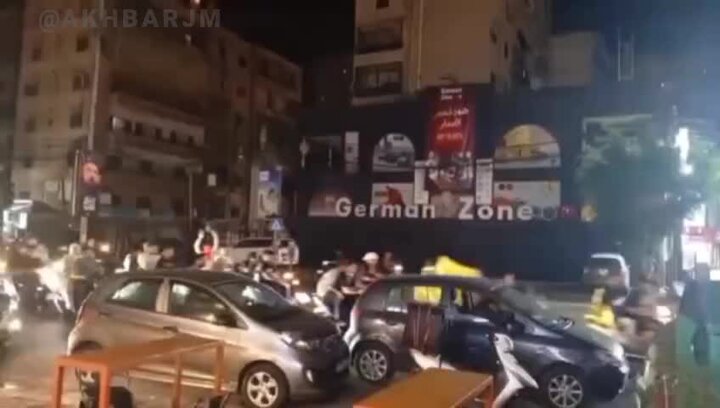 ویدیو | کاروان خودرویی و موتوری مردم لبنان در حمایت از حزب‌الله