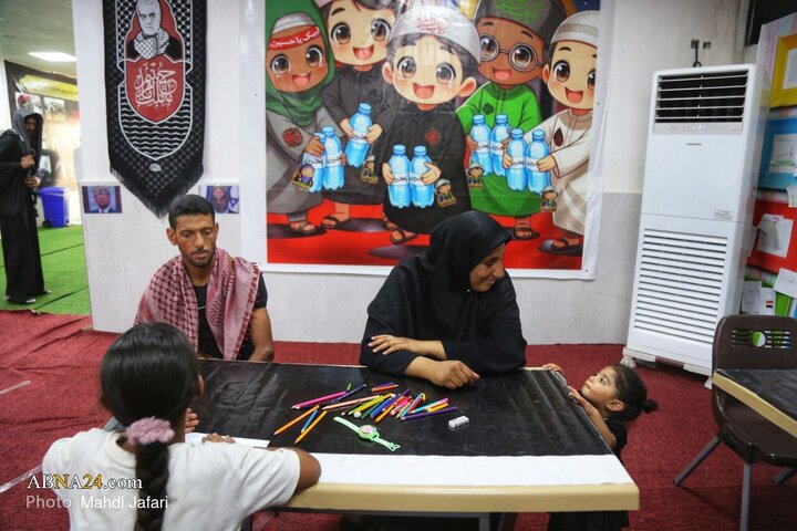 تقرير مصور/ عبير القارة السمراء في درب العشق؛ موكب عشّاق الحسين (ع) يستقبل زوّار الأربعين عند العمود ٣٧٩