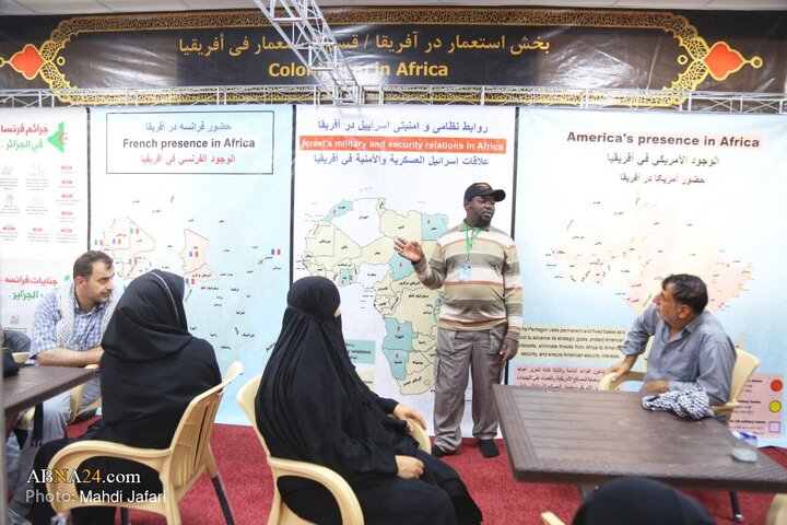 تقرير مصور/ عبير القارة السمراء في درب العشق؛ موكب عشّاق الحسين (ع) يستقبل زوّار الأربعين عند العمود ٣٧٩