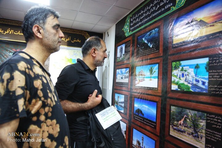 تقرير مصور/ عبير القارة السمراء في درب العشق؛ موكب عشّاق الحسين (ع) يستقبل زوّار الأربعين عند العمود ٣٧٩