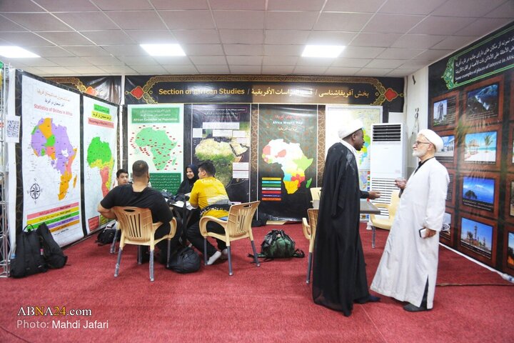 تقرير مصور/ عبير القارة السمراء في درب العشق؛ موكب عشّاق الحسين (ع) يستقبل زوّار الأربعين عند العمود ٣٧٩