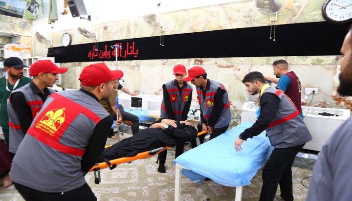 تقرير مصور/ إدارة طبية ميدانية شاملة لخدمة زائري الأربعين