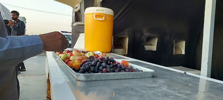 Tuzhurmatu Şehride Erbain Ziyaretçileri İçin Hizmet Veren Çadırlardan Bir Tanesinden Resim Kareleri