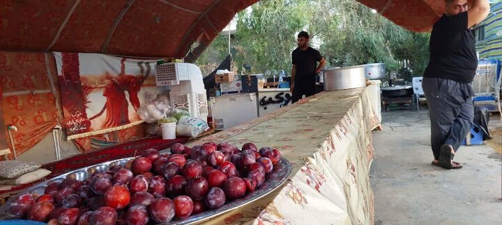 Tuzhurmatu Şehride Erbain Ziyaretçileri İçin Hizmet Veren Çadırlardan Bir Tanesinden Resim Kareleri