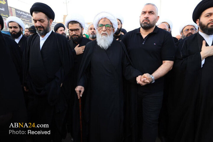 حضور آیتالله بشیر نجفی در پیادهروی اربعین حسینی