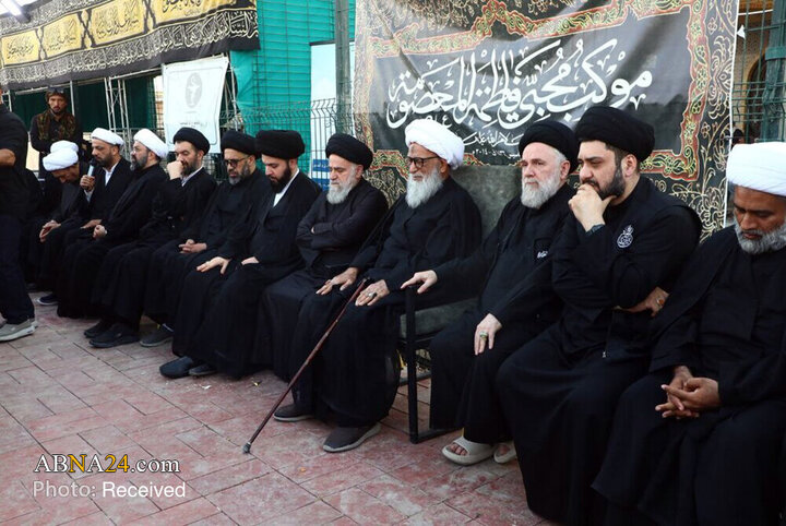 حضور آیت‌الله بشیر نجفی در پیاده‌روی اربعین حسینی
