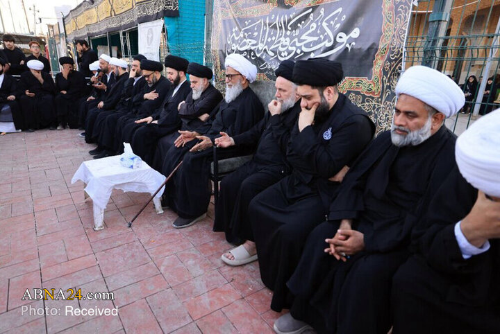 حضور آیت‌الله بشیر نجفی در پیاده‌روی اربعین حسینی