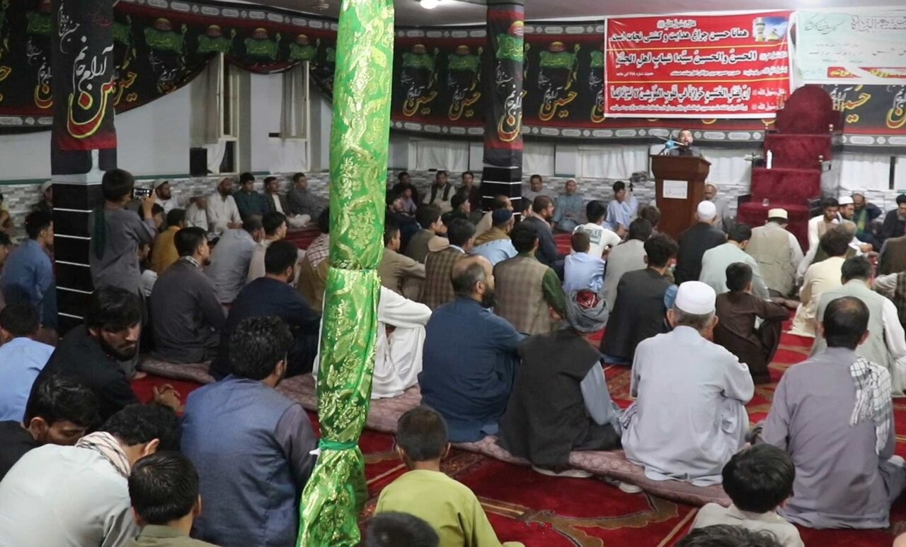 برگزاری مراسم اربعین در استان بغلان افغانستان با حضور زائران قندهاری + تصاویر