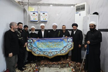 گزارش تصویری | بازدید دبیرکل از موکب و حسینیه اهالی کویت در عمود ۷۹۹ نجف به کربلا