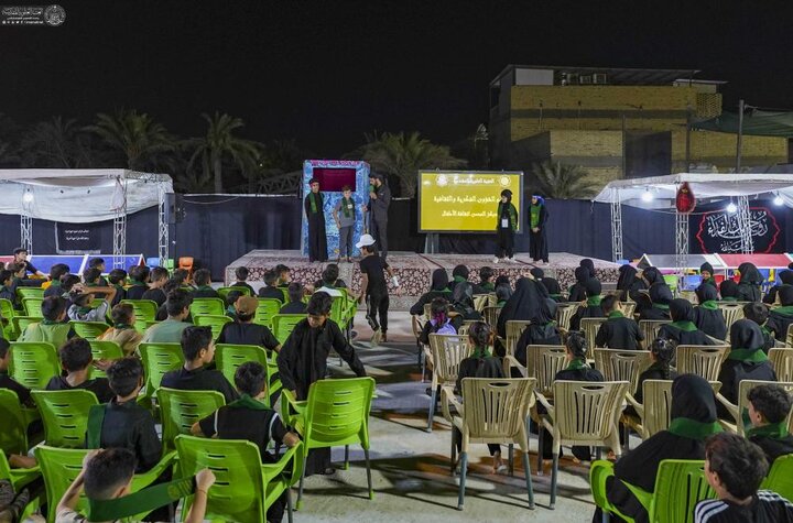 تقرير مصور/ محاضرات ومعارض للأطفال ضمن موكب العتبة العلويّة المقدّسة على طريق "يا حسين" خلال أيام زيارة الأربعين