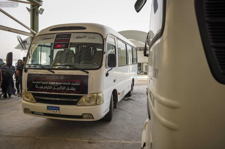 تقرير مصور/ العتبة العلويّة المقدّسة تواصل بخدمة زوّار الأربعين وتستعدُّ للتفويج العكسي