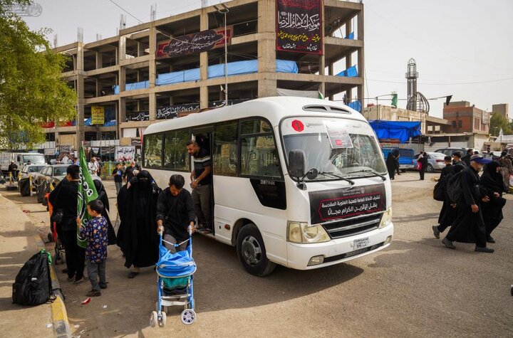 تقرير مصور/ العتبة العلويّة المقدّسة تواصل بخدمة زوّار الأربعين وتستعدُّ للتفويج العكسي