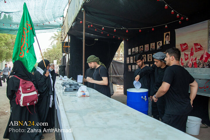 پیاده روی زائران اربعین از مسیر طریق العلما