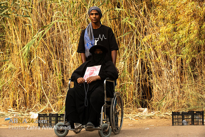 پیاده روی زائران اربعین از مسیر طریق العلما