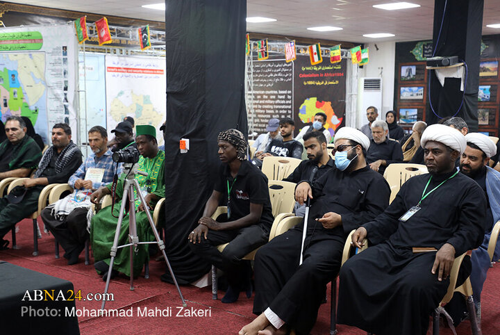 بازدید دبیرکل از موکب عشاق الحسین آفریقایی ها در مسیر نجف به کربلا