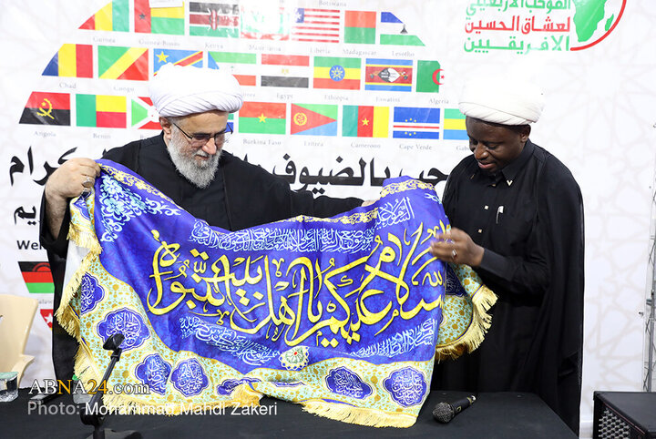 بازدید دبیرکل از موکب عشاق الحسین آفریقایی ها در مسیر نجف به کربلا