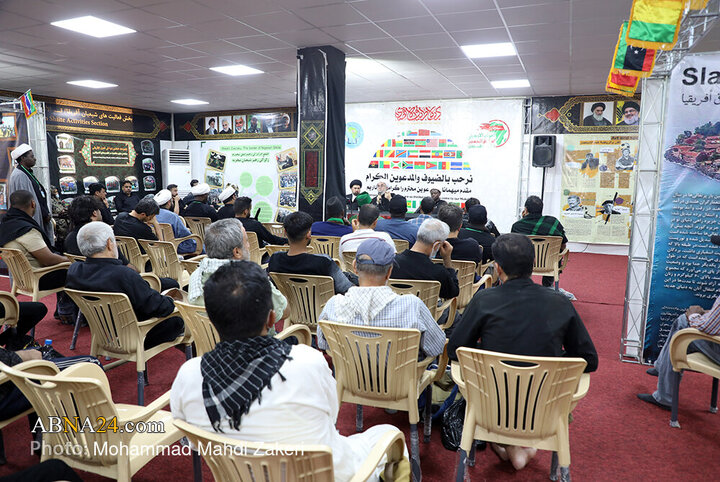 بازدید دبیرکل از موکب عشاق الحسین آفریقایی ها در مسیر نجف به کربلا