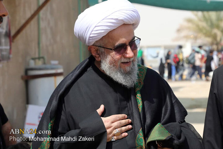 حضور دبیرکل مجمع جهانی اهل بیت(ع) در مسیر پیاده روی اربعین