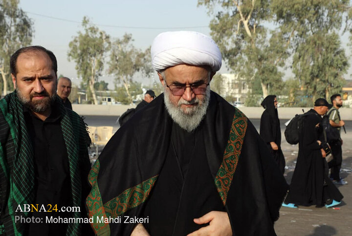 حضور دبیرکل مجمع جهانی اهل بیت(ع) در مسیر پیاده روی اربعین