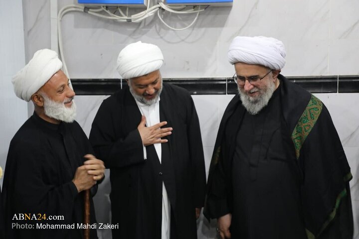 بازدید دبیرکل از موکب و حسینیه اهالی کویت در عمود ۷۹۹ نجف به کربلا
