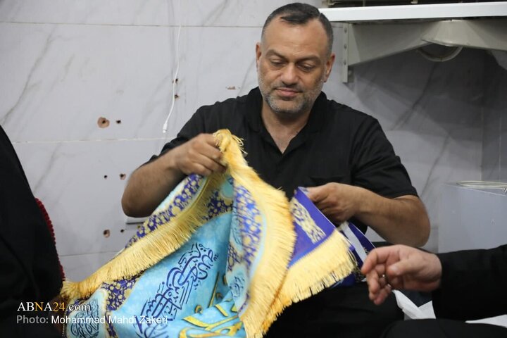 بازدید دبیرکل از موکب و حسینیه اهالی کویت در عمود ۷۹۹ نجف به کربلا