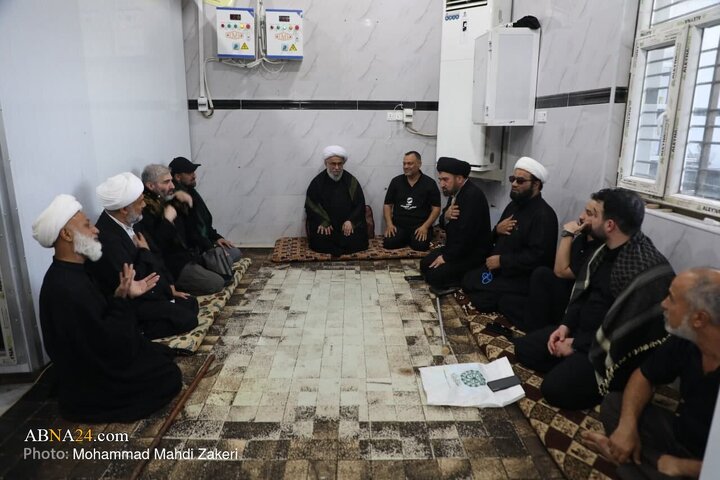 بازدید دبیرکل از موکب و حسینیه اهالی کویت در عمود ۷۹۹ نجف به کربلا