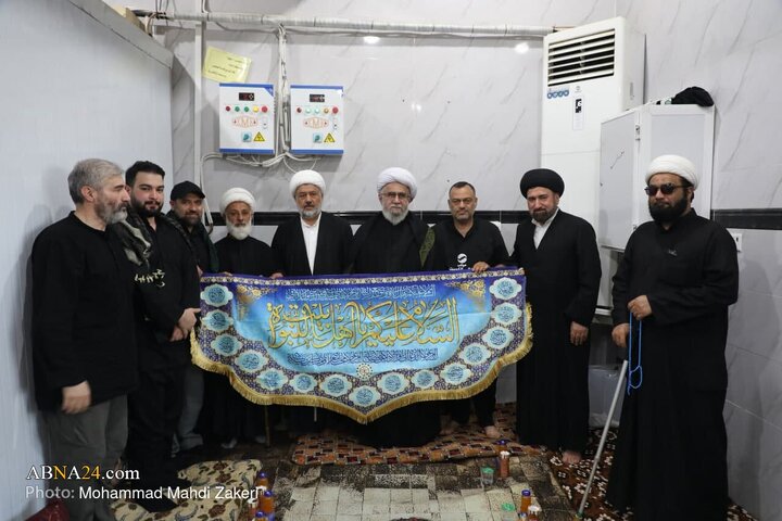 بازدید دبیرکل از موکب و حسینیه اهالی کویت در عمود ۷۹۹ نجف به کربلا