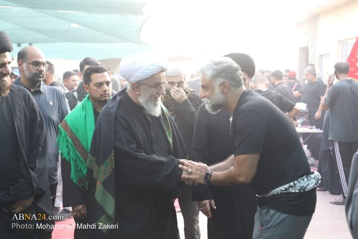 گزارش تصویری | حضور دبیرکل مجمع جهانی اهل بیت(ع) در موکب شیعیان پاکستان در طریق الحسین