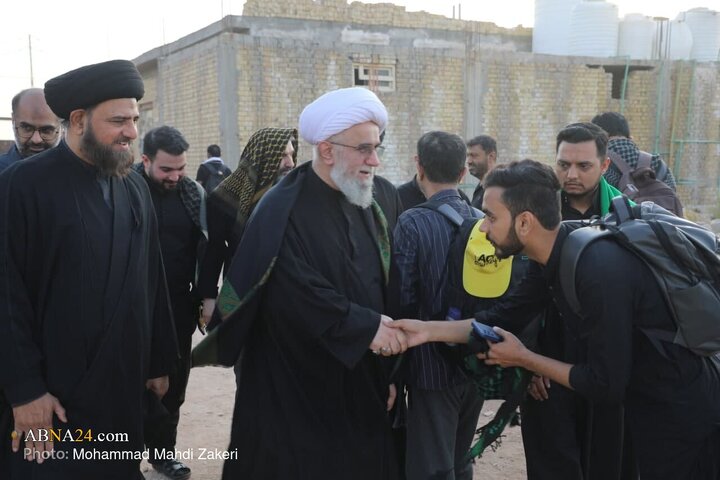 گزارش تصویری | حضور دبیرکل مجمع جهانی اهل بیت(ع) در موکب شیعیان پاکستان در طریق الحسین