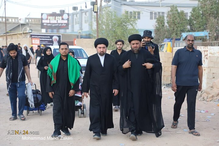 گزارش تصویری | حضور دبیرکل مجمع جهانی اهل بیت(ع) در موکب شیعیان پاکستان در طریق الحسین