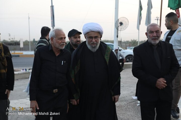 گزارش تصویری | حضور دبیرکل آیت‌الله رمضانی در جمع  زائرین اربعین حسینی در دانشگاه ‌اهل‌بیت(ع) کربلای معلی