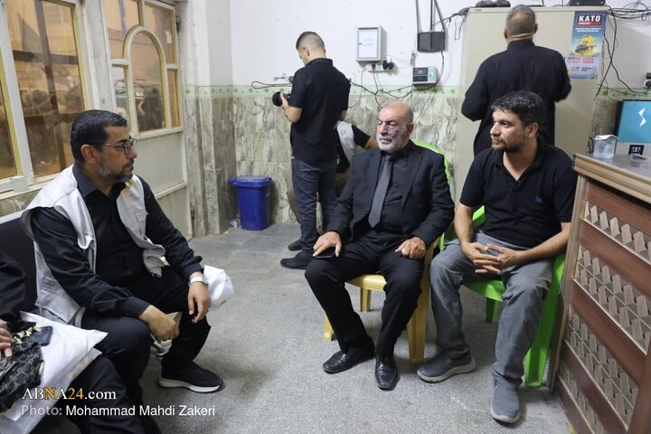 گزارش تصویری | حضور دبیرکل آیت‌الله رمضانی در جمع  زائرین اربعین حسینی در دانشگاه ‌اهل‌بیت(ع) کربلای معلی